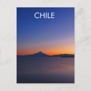 Chile Lake District Sunrise Postcard