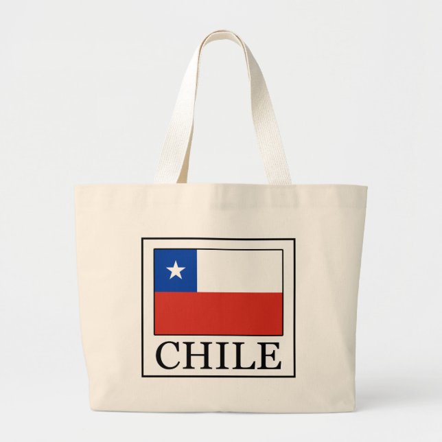 Chile Large Tote Bag (Front)