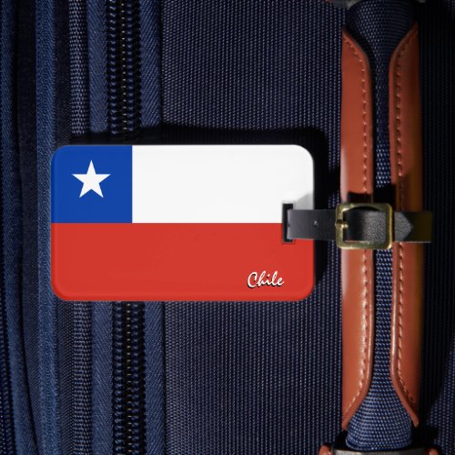 Chile Luggage Tags patriotic Chilean Flag Luggage Tag
