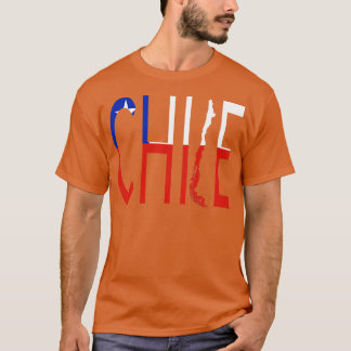Chile Map Flag Chilean T-Shirt