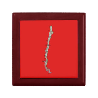 Chile Map Gift Box