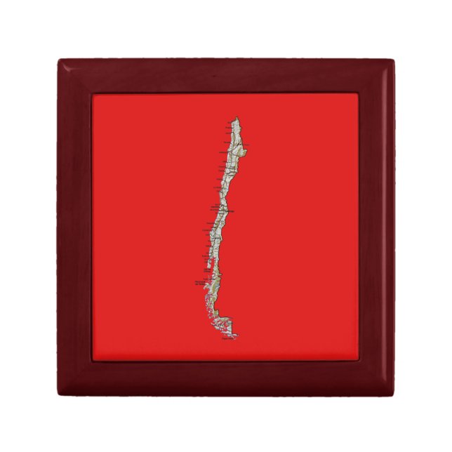 Chile Map Gift Box (Front)