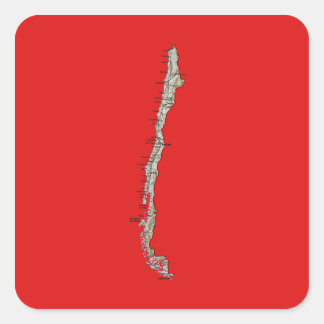 Chile Map Sticker