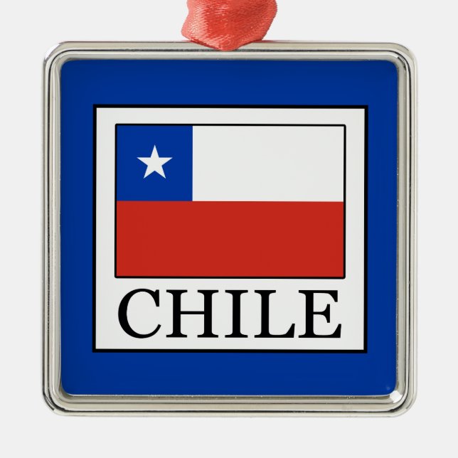 Chile Metal Ornament (Front)