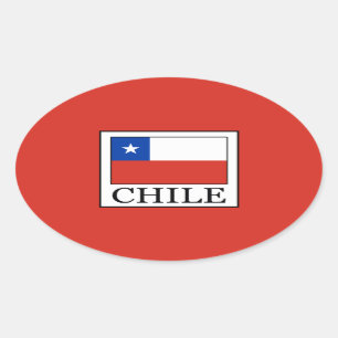 Chile Oval Sticker
