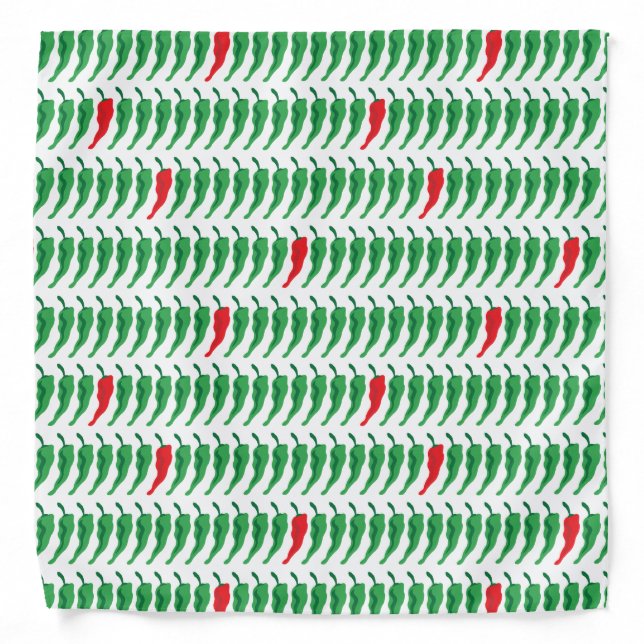 Chile Pepper Pattern Bandana (Front)