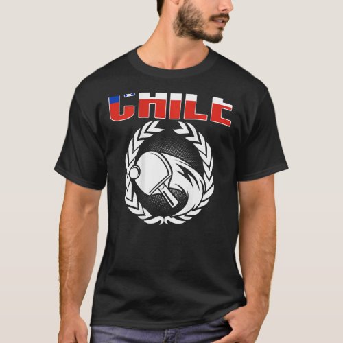 Chile Ping Pong   Chilean Table Tennis Team Suppor T_Shirt