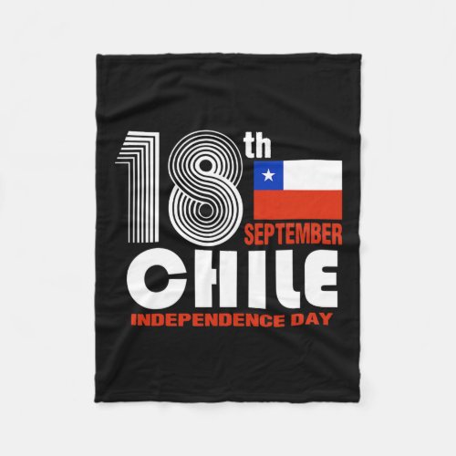 Chile Pride Independence September 18 Chilean Flag Fleece Blanket