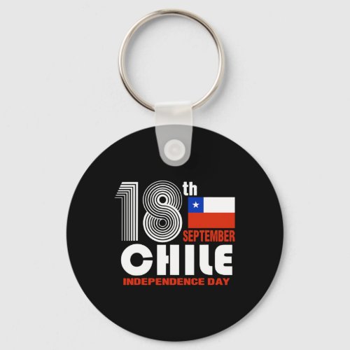 Chile Pride Independence September 18 Chilean Flag Keychain