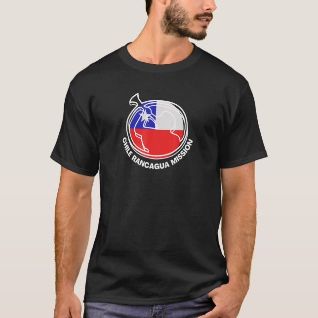 Chile Rancagua LDS Mission Proud Mormon Missionary T-Shirt (Front)