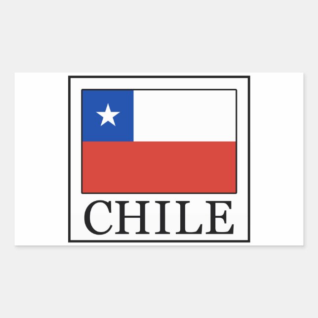Chile Rectangular Sticker (Front)