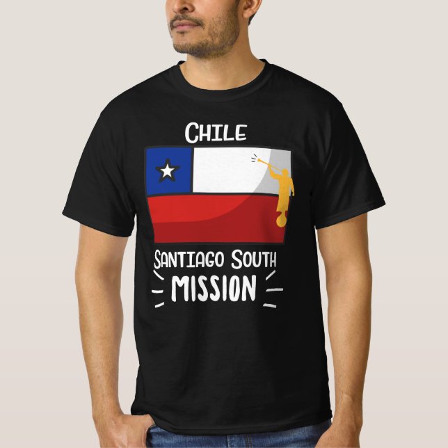 Chile Santiago South Mormon LDS Mission T-Shirt (Front)
