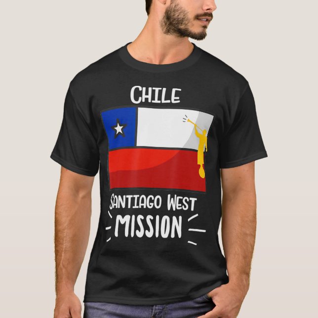 Chile Santiago West Mormon LDS Mission Gift T-Shirt (Front)