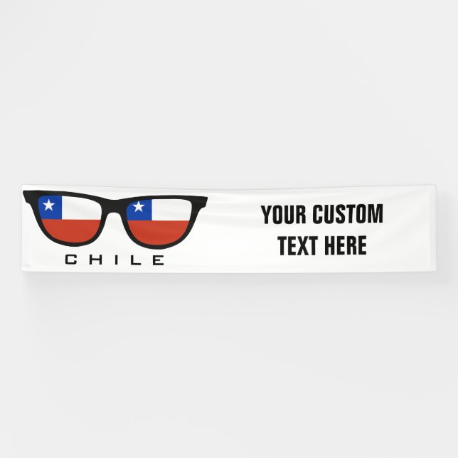Chile Shades custom text & color banner (Horizontal)