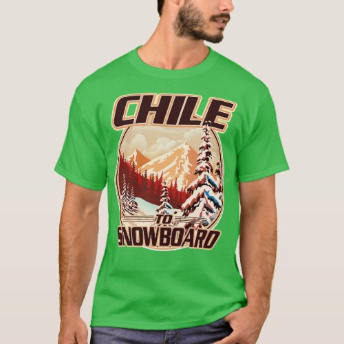 Chile Snowboarding T_Shirt