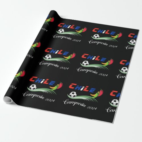  Chile Soccer Winners  Wrapping Paper