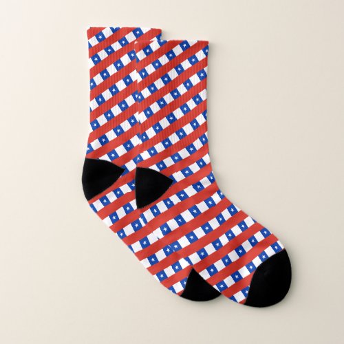 Chile Socks patriotic Chilean Flag fashion Socks