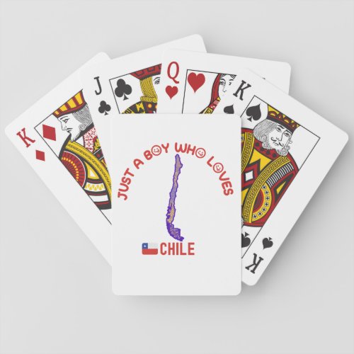 Chile South American Country Poker Cards