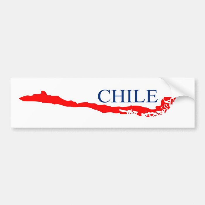 Chile sticker bumper stickers