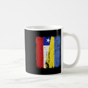 Chile Ukraine Half Flag Chilean Ukrainian Heritage Coffee Mug