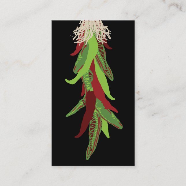 chile verde business card (Front)