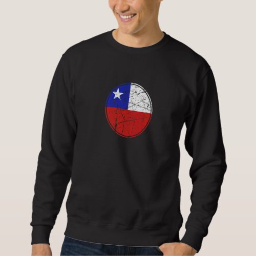 Chile Vintage Chilean Flag Sweatshirt