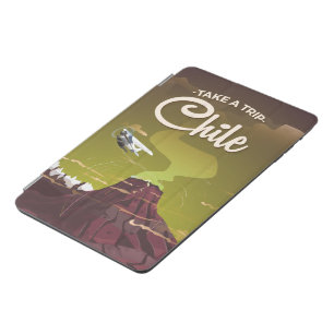 Chile Volcano vintage travel poster iPad Mini Cover