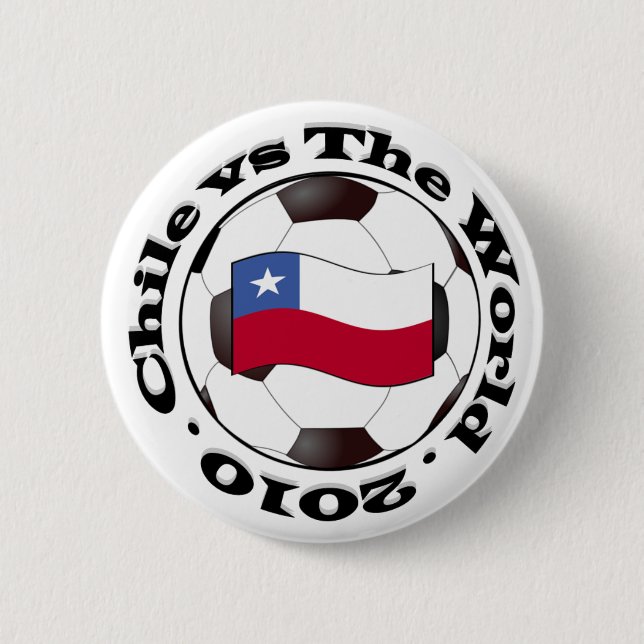 Chile vs The World Pinback Button (Front)
