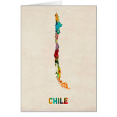 Chile Watercolor Map (Front)