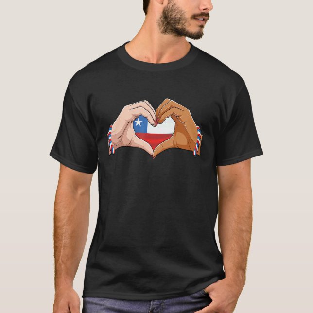Chile Women Men Patriotic Chilean Flag Chile Flag T-Shirt (Front)