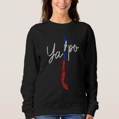 Chile Ya Po Chilean Flag Slang Pride  Vintage Chil Sweatshirt