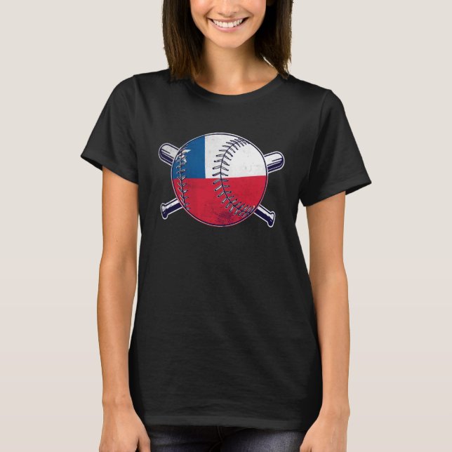 Chilean Baseball Sport Chile Baseball Team T-Shirt (Front)
