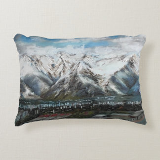Chilean Chibi Landscape Accent Pillow