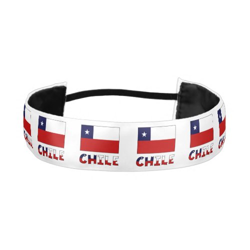 Chilean Flag and Chile Athletic Headband