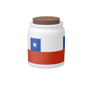Chilean Flag Candy Jar