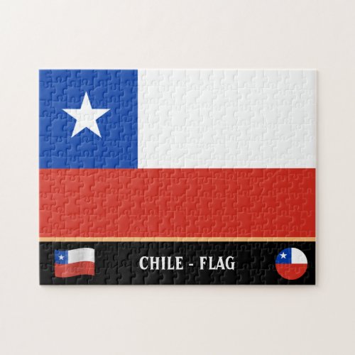 Chilean Flag  Chilean country  Chile Jigsaw Puzzle