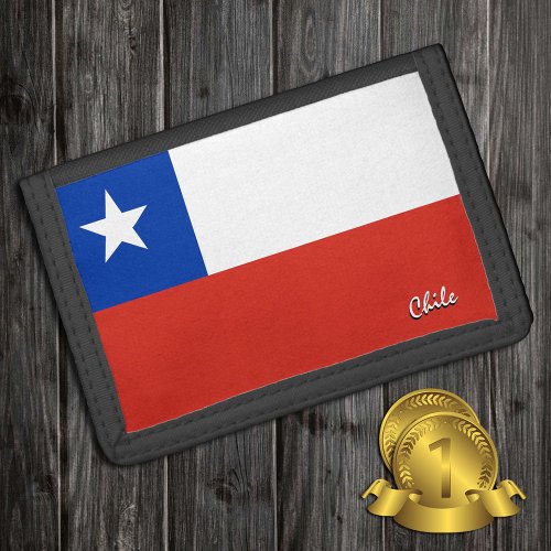 Chilean flag fashion Chile patriots  sports Trifold Wallet