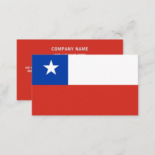 Chilean Flag Flag of Chile Business Card