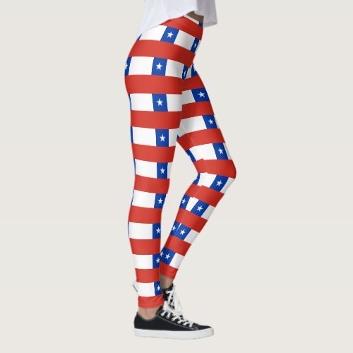 Chilean flag leggings