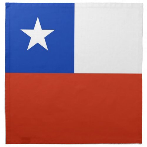 Chilean Flag on MoJo Napkin