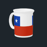 Chilean Flag Pitcher<br><div class="desc">Enhance your dining experience with our exclusive pitcher featuring the flag of Chile! Crafted with meticulous attention to detail, this pitcher is more than just a functional item; it’s a celebration of your love for Chile and a stylish addition to your tableware. The vibrant design prominently displays the iconic Chilean...</div>