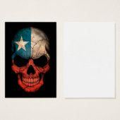 Chilean Flag Skull on Black (Front & Back)