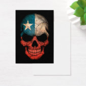 Chilean Flag Skull on Black (Desk)