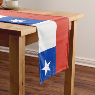 Chilean flag & Sports fan house decor / Chile Short Table Runner