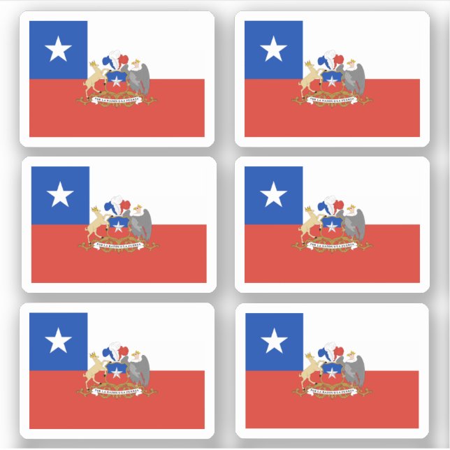 Chilean flag sticker (Front)