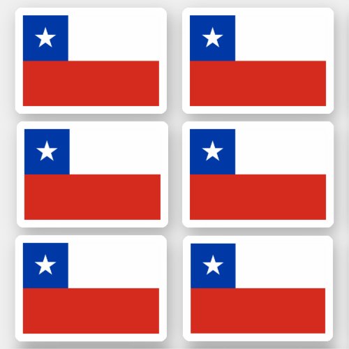 Chilean flag sticker