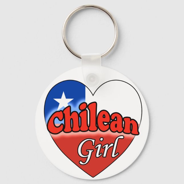 Chilean Girl Keychain (Front)