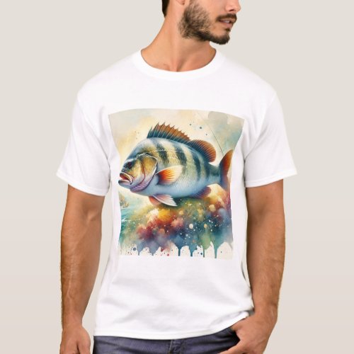 Chilean Sea Bass 210624AREF102 _ Watercolor T_Shirt