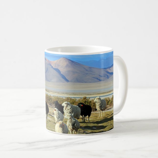 Chilean sheep coffee mug (Front Right)