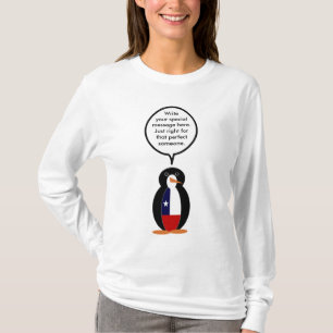 Chilean Talking Ms. Penguin Personalized T-Shirt
